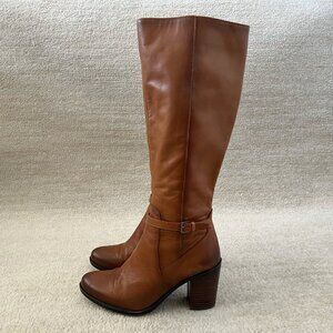 Naturalizer Kalina Brown Leather Heeled Boots 8